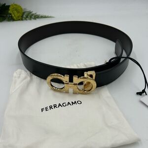Men's Salvatore Ferragamo, reversible, leather belt size 37 can be made smaller
